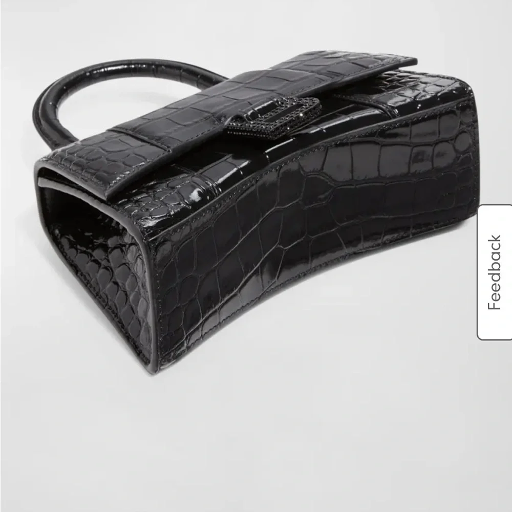 Balenciaga Hourglass XS Croc Embossed Handbag - Picture 3 of 13